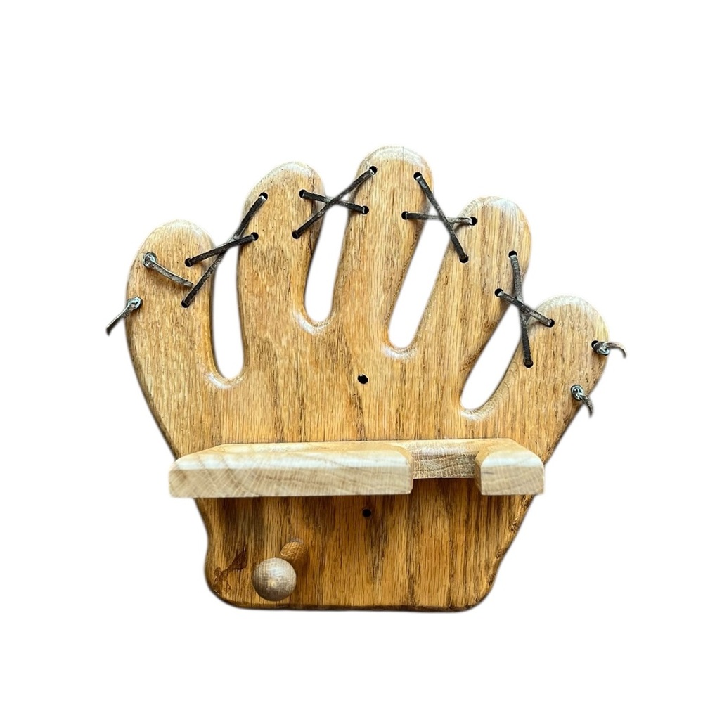 Baseball Glove Wall  – Ball & Bat Holder Boys Bedroom Decor Sports